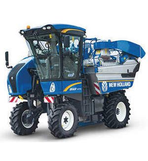 Vendimiadora de la marca New Holland disponible en feralba.com